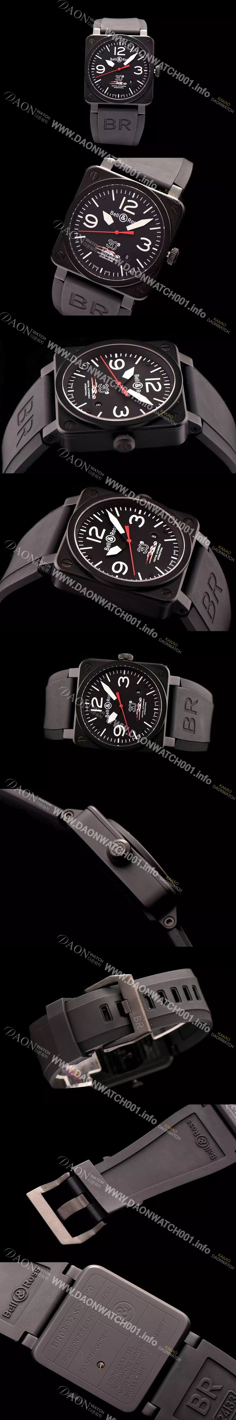 미러급 벨엔로즈 남성용 인스트루먼트 03 오토메틱 블랙 다이얼 오토매틱 무브먼트 BEL4201 Ⅳ