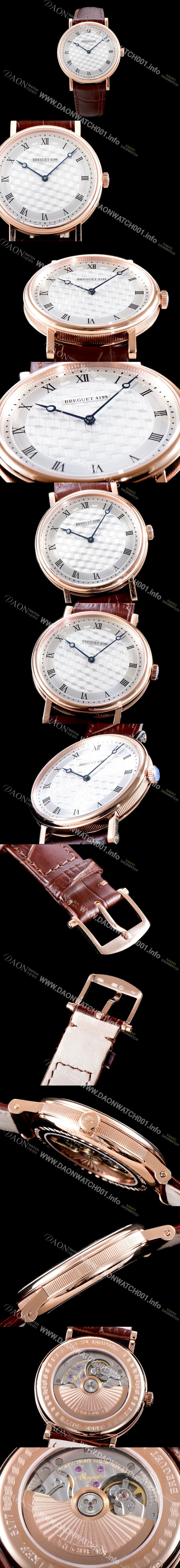 미러급 브레게 남성용 인기제품 클래식 5967BA/11/9W6 38mm 오토매틱 신제품!! 18K 로즈골드 실버 길로쉐 패턴 다이얼 오토매틱 무브먼트 BRG0411 Ⅳ