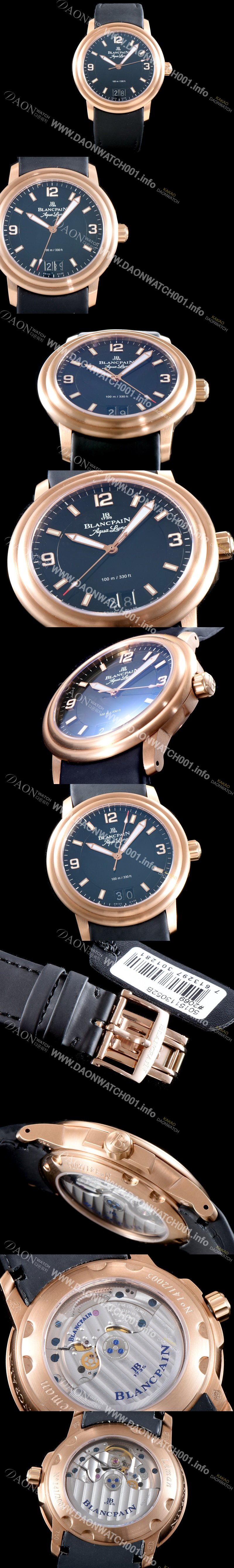 미러급 블랑팡 남성용 레만 2850B-3630A-64B 그랑데 데이트