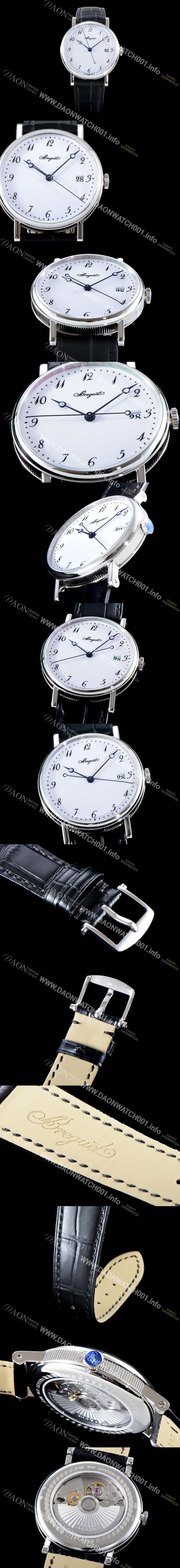 미러급 브레게 남성용 클래식 화이트 다이얼 오토매틱 무브먼트 BRG4200 Ⅳ