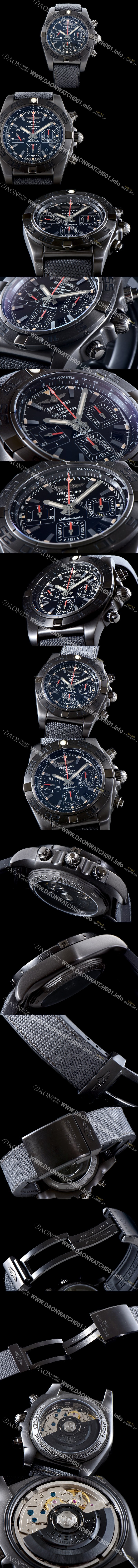 미러급 브라이틀링 남성용 크로노맷 MB0111C3|BE35|253S|M20DSA.2 블랙시리즈 UP!! 블랙스틸 크로노그래프 블랙 다이얼 오토매틱 무브먼트 BRE0203 Ⅳ