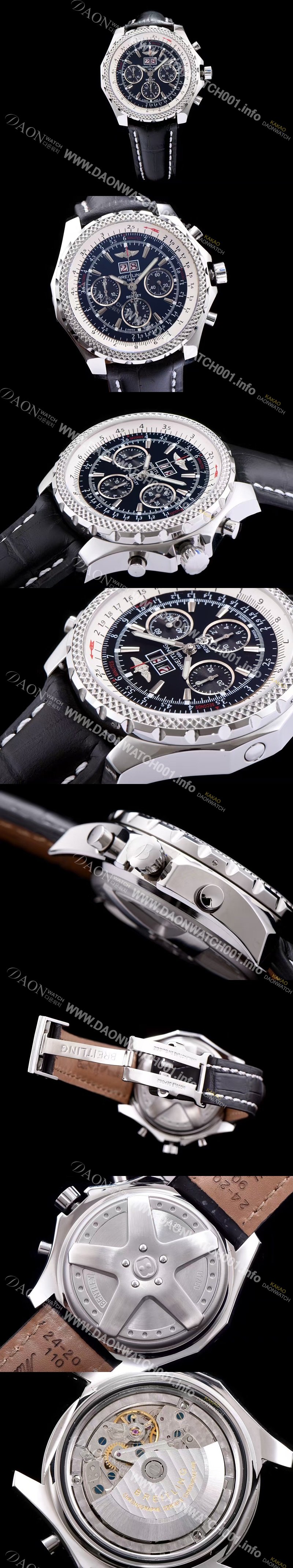 미러급 브라이틀링 남성용 밴틀리 6.75 빅데이트 블랙 다이얼 BRE0404 Ⅳ