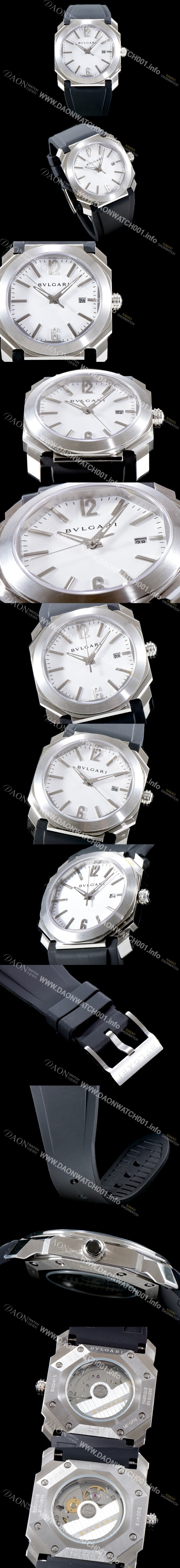 미러급 불가리 남성용 옥토 베스트에디션 화이트 다이얼 오토매틱 무브먼트 BVL4304 Ⅳ