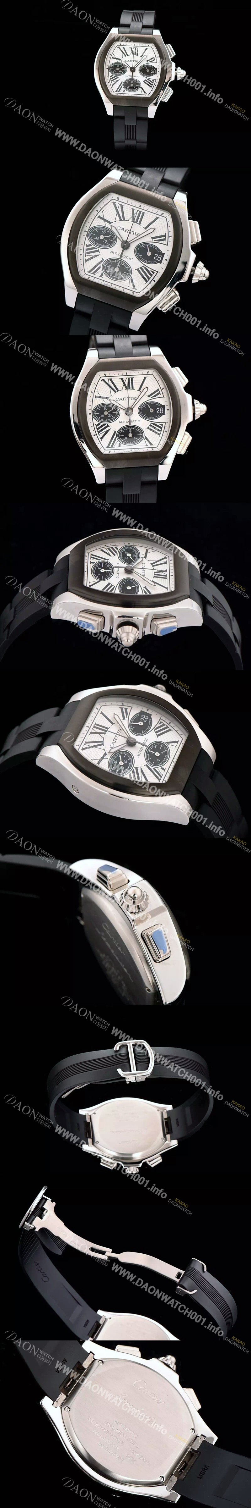 미러급 까르띠에 남성용 로드스터 크로노그래프 다이얼 CAR0300 Ⅳ