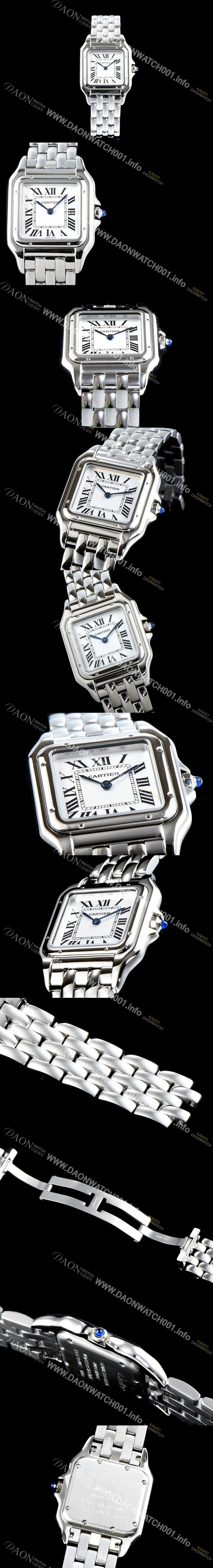 미러급 까르띠에 남성용 여성들 위한 아이콘!! 팬더 드 까르띠에 워치 WSPN0007 GF 미듐 모델 스틸 화이트 다이얼 브레이슬릿 일본 수입산 쿼츠 무브먼 CAR0010 Ⅳ