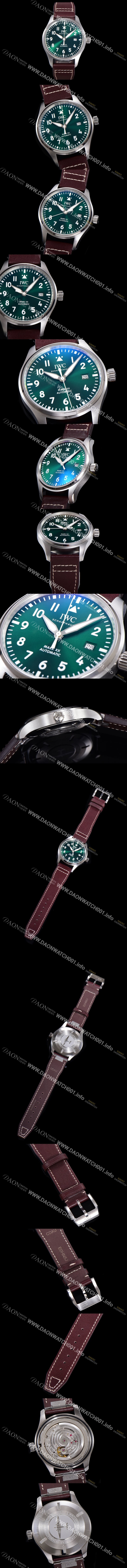 미러급 아이더블유씨 남성용시계 1:1수제공정형 마크18 !! 파일럿 IW328205 마크18 오토매틱 32111타입 40mm 가죽줄 그린다이얼 iwc9264 Ⅳ