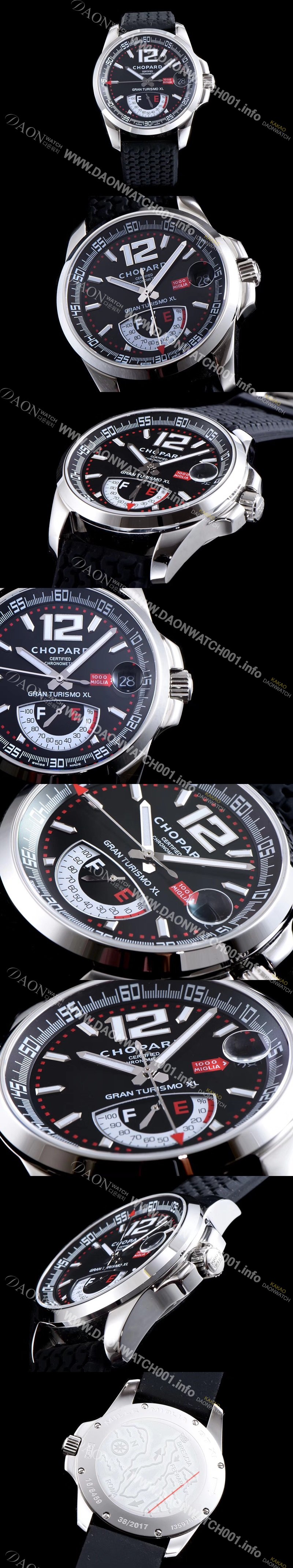 미러급 쇼파드 남성용 클레식 레이싱 168457-3001 밀레 밀레밀리아 1000 모델 블랙 다이얼 ETA 2824-2오토매틱 무브먼 CHO0202 Ⅳ