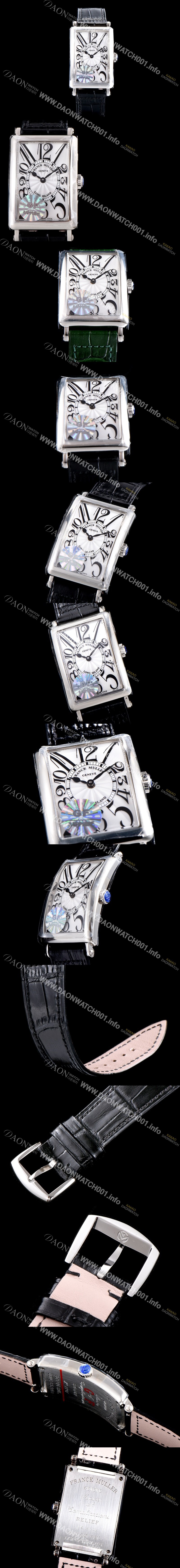 미러급 프랭크뮬러 여성용 롱아일렌드 952 QZ 컬력션 화이트 썬더스트 다이얼 스위스 쿼츠 무브먼트 FRA0432 Ⅳ