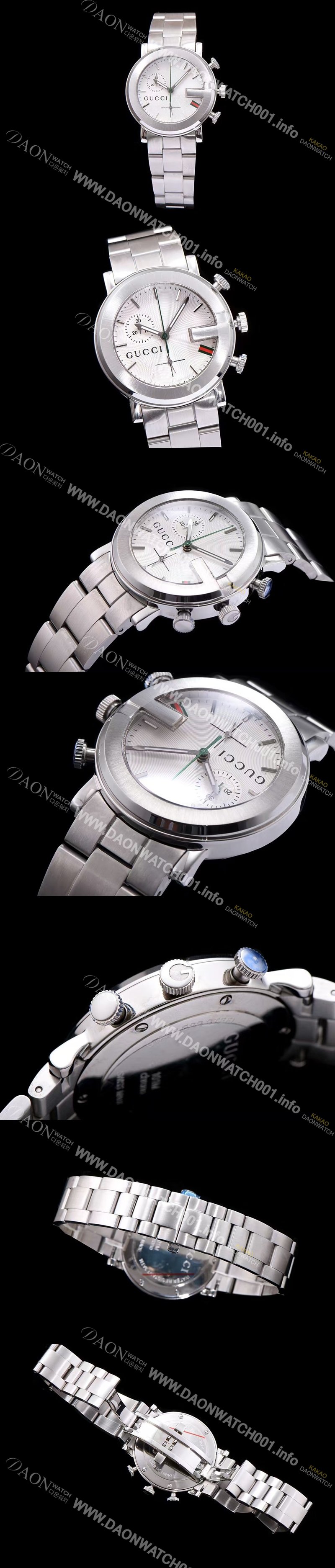 미러급 구찌 남성용 G-타임리스 커플시계 화이트 다이얼 스위스 쿼츠 무브먼트 GUC4243 Ⅳ