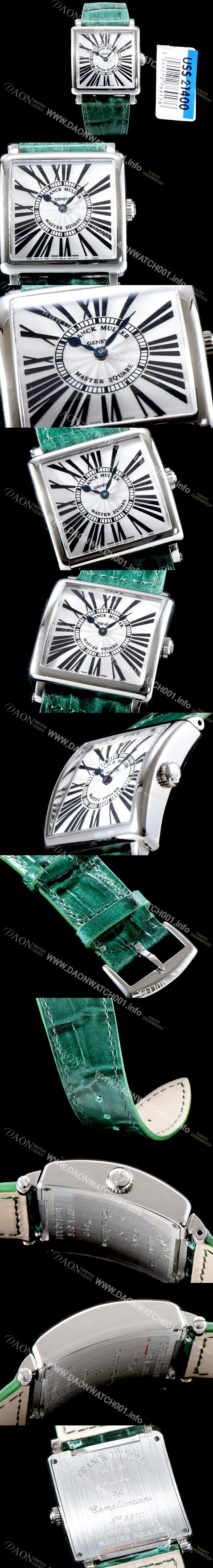 미러급 프랭크뮬러 여성용 마스터 스퀘어6002 L QZ V 화이트 다이얼 스위스 정품 쿼츠 무브먼 FRA4400 Ⅳ