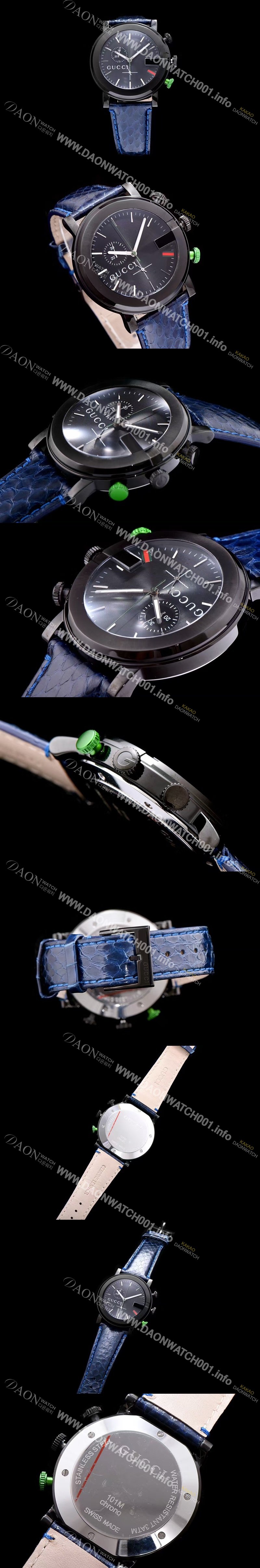 미러급 구찌 남성용 G-타임리스 블랙 다이얼 스위스 쿼츠 무브먼트 GUC4240 Ⅳ