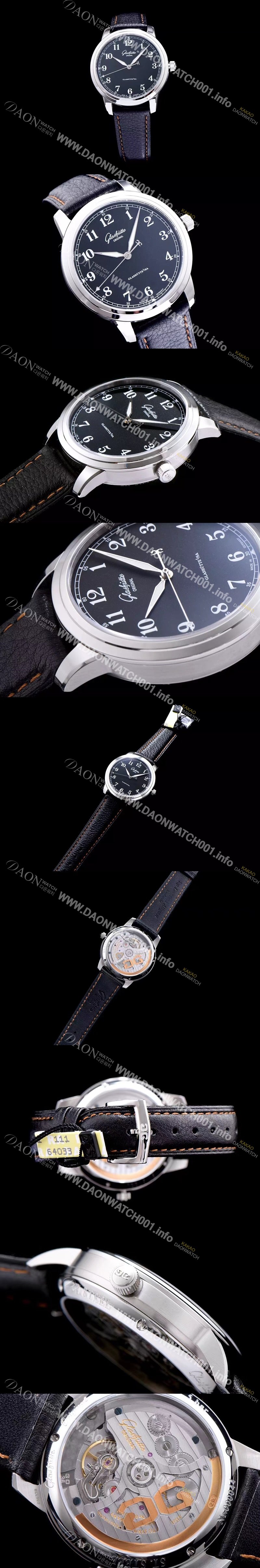 미러급 글라슈테 오리지날 남성용 세나토 블랙 다이얼 오토매틱 무브먼트 GLA4245 Ⅳ