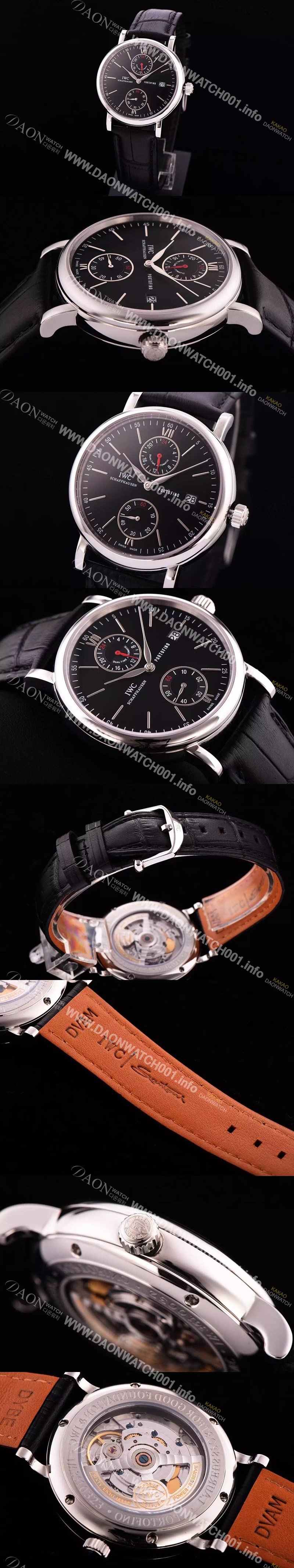 미러급 아이더블유씨 남성용 IW361002포르투기즈 에브리데이 워치 블랙 다이얼 스위스 ETA 2824-A2 오토매틱 무브먼트 IWC0140 Ⅳ