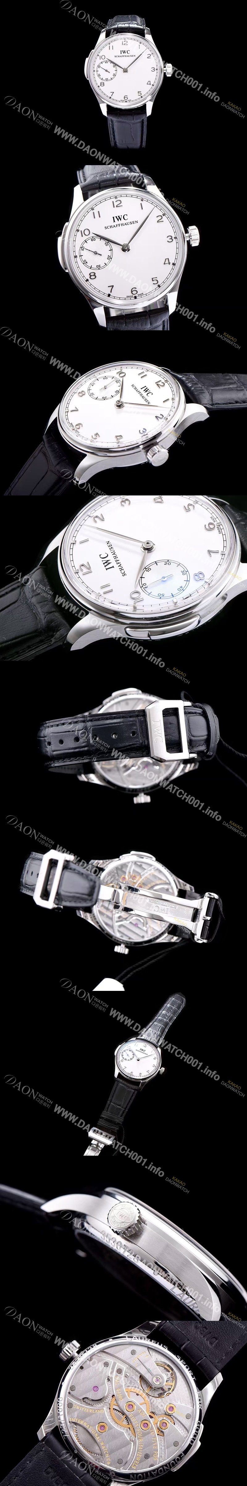 미러급 아이더블유씨 남성용 포르투기즈 IW524204 미닛 리피터 화이트 다이얼 오토매틱 무브먼트 IWC0235 Ⅳ