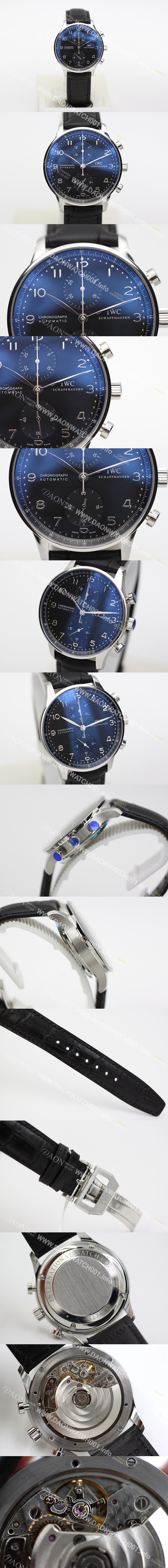 미러급 아이더블유씨 남성용 2017년 업그레이드! 포르투기즈 IW371447 블랙 다이얼 IWC0240 Ⅳ