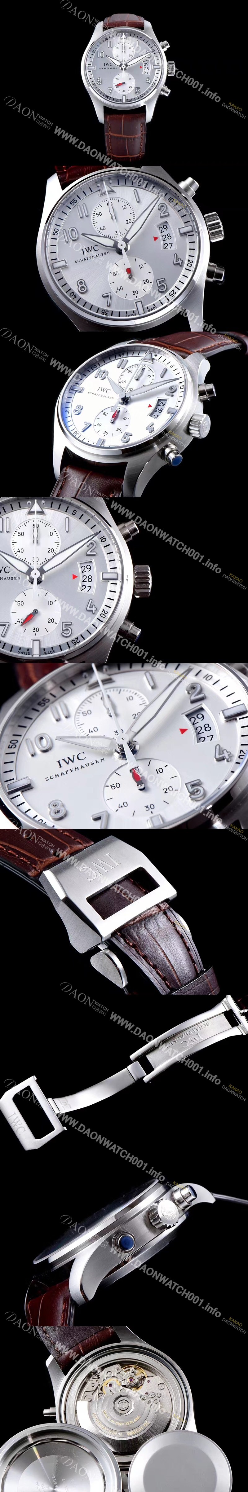 미러급 아이더블유씨 남성용 파일럿 IW387809 오토매틱 7750무브먼트 실버 다이얼 IWC4242 Ⅳ