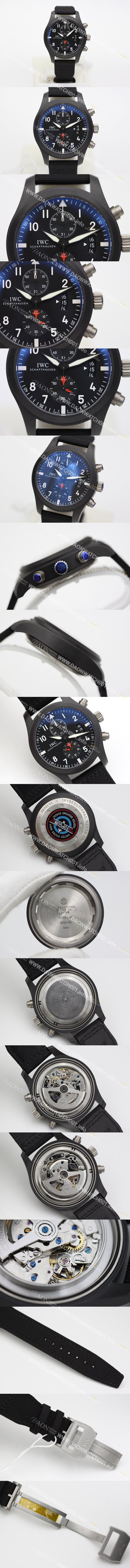 미러급 아이더블유씨 남성용 에디션 탑건 IW388001 세라믹 블랙다이얼 IWC0200 Ⅳ