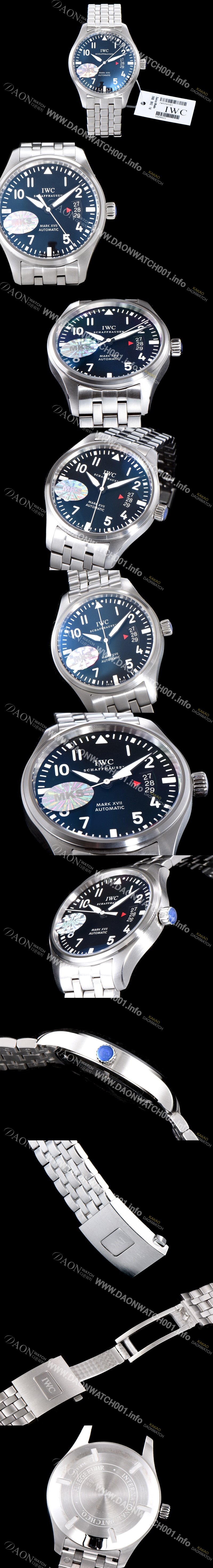 미러급 아이더블유씨 남성용 파일럿 IW326504 오토매틱 워치 41mm 블랙 다이얼 iwc4094 Ⅳ