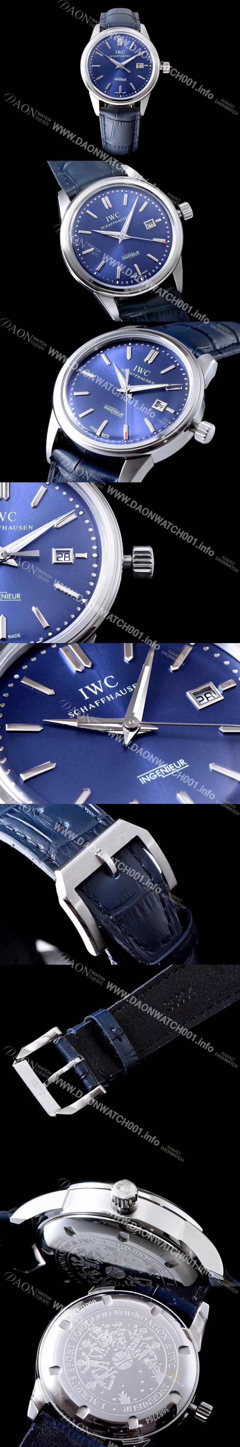 미러급 아이더블유씨 남성용 인게뉴어 빈티지 컬렉션 블루다이얼 IWC0410 Ⅳ