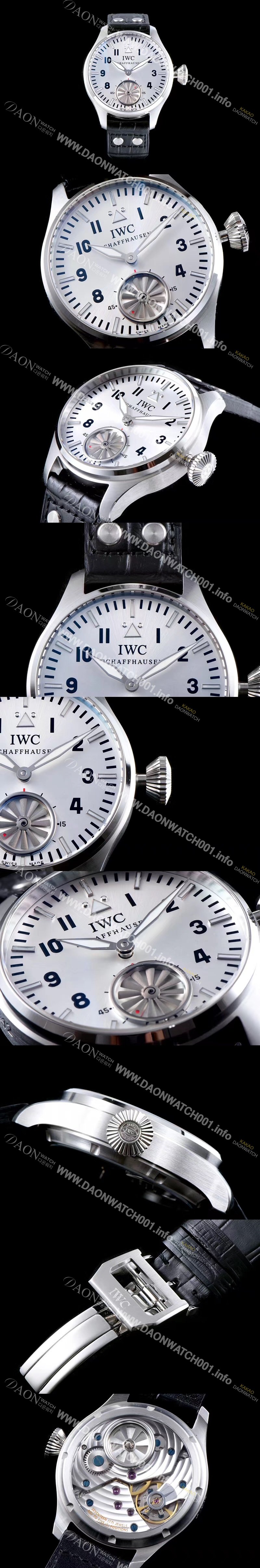 미러급 아이더블유씨 남성용 빅 파일럿 마커스 뷸러 터빈 무브먼트 V6F 1:1베스트 에디션 화이트 다이얼 IWC0220 Ⅳ