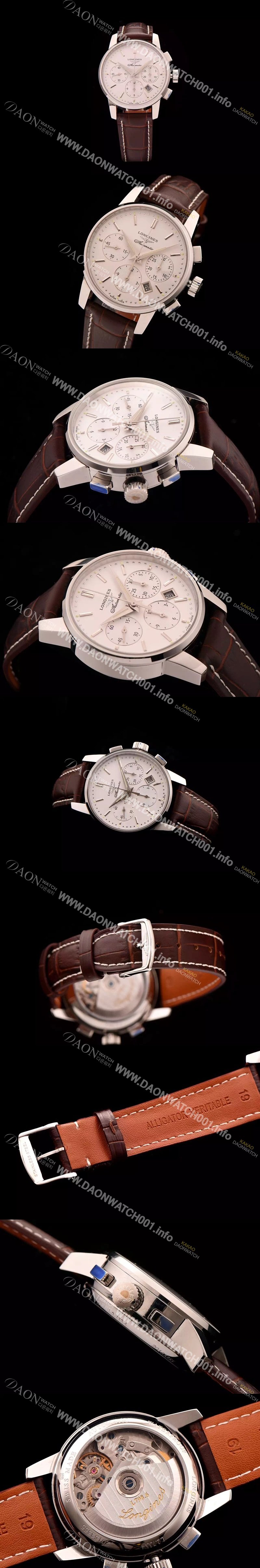 미러급 론진 남성용 마스터 컬렉션 크로노그래프 오토매틱 화이트다이얼 LON0401 Ⅳ