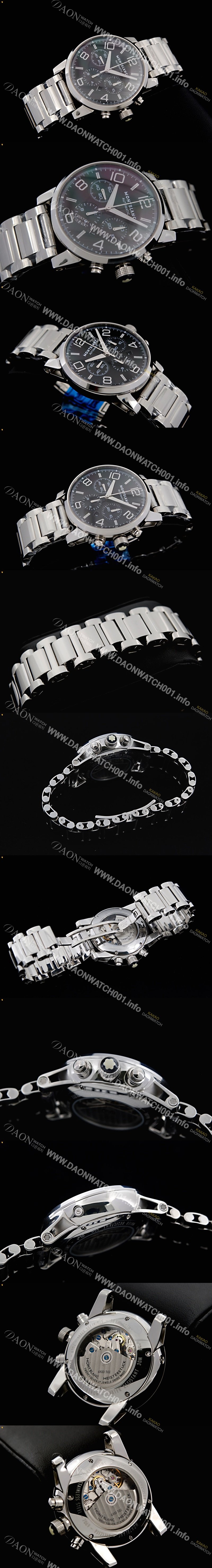 미러급 몽블랑 남성용 몽블랑 타임워커 크로노 SS 블랙 다이얼 MON4222 Ⅳ