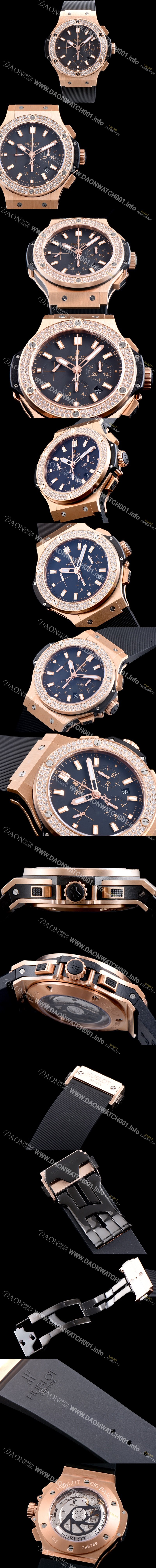 미러급 휴블렛 남성용 빅뱅 301.PX.1180.PX.2704 에볼루션 다이아몬드베젤 블랙 다이얼 오토매틱 무브먼트 HUB2210 Ⅳ