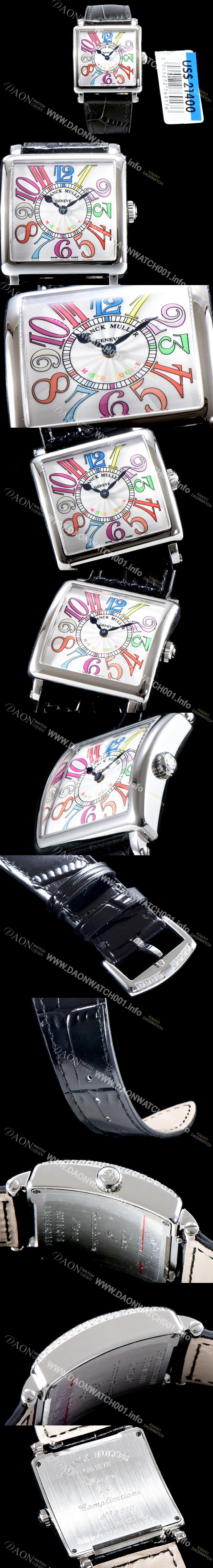 미러급 프랭크 뮬러 남성용 마스터 스퀘어 6000 K SC DT COL DRM V D 레이디 워치 크레이지 아워 다이얼 스위스 오토매틱 무브먼 FRA4434 Ⅳ