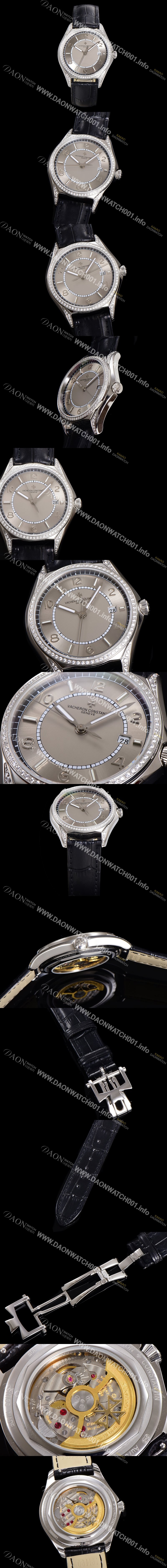 미러급 바쉐론 콘스탄틴 남성용 피프티식스 Ref.4600E 오토매틱 1326 타입 40mm 보석/큐빅 가죽줄 그레이 다이얼 vac1147 Ⅳ