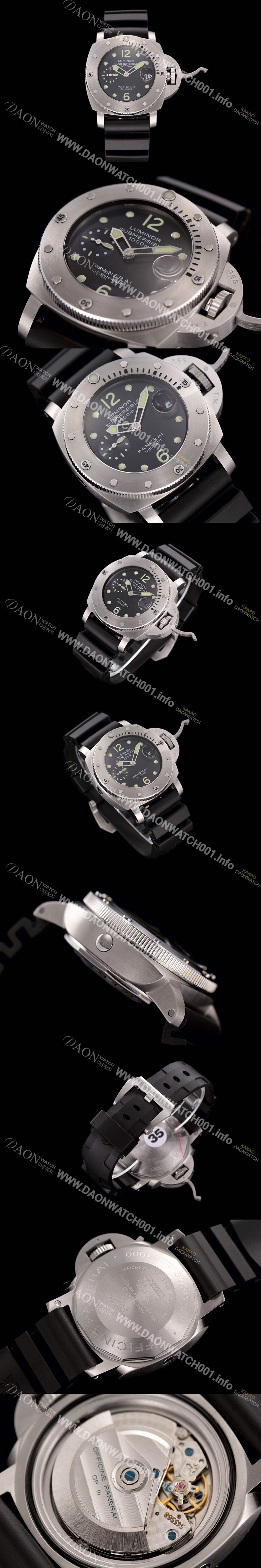 미러급 파네라이 남성용 1:1 수제공정형 루미너 서브미시블 팸 243 블랙다이얼 PAN0403 Ⅳ