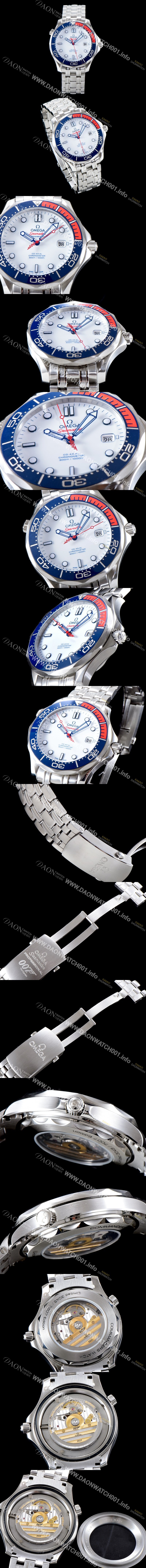 미러급 오메가 남성용 시마스터 212.32.41.20.04.001 VS사 다이버 300M 코-액시얼 41MM 커맨더즈 워치 화이트 다이얼 오리지날 동일 타입 1:1수제공정형 튜닝 오토매틱 무브먼트 OMG0523 Ⅳ