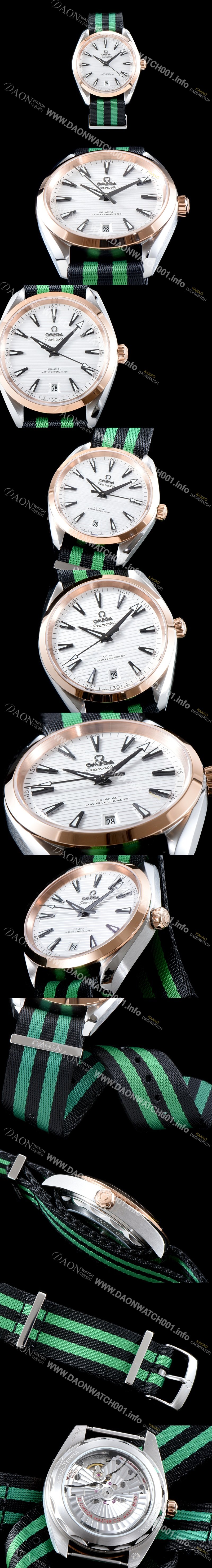 미러급 오메가 남성용 신제품 UP!!시마스터 220.10.41.21.06.001 아쿠아 테라150M 코-액시얼 41MM 크로노미터 화이트 티크 다이얼 오토매틱 무브먼트 OMG0501 Ⅳ