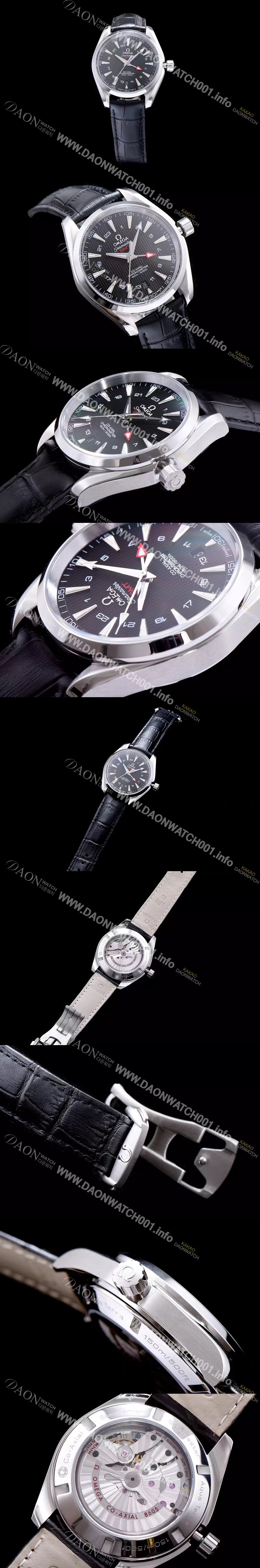 미러급 오메가 남성용 시마스터 지엠티 블랙 다이얼 오토매틱 무브먼트 OMG0320 Ⅳ