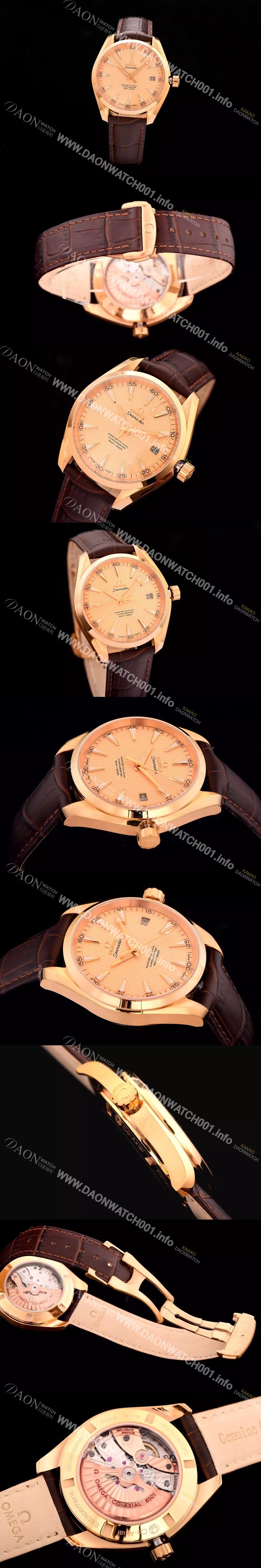 미러급 오메가 남성용 시마스터 아쿠아테라 골드다이얼 OMG01102 Ⅳ