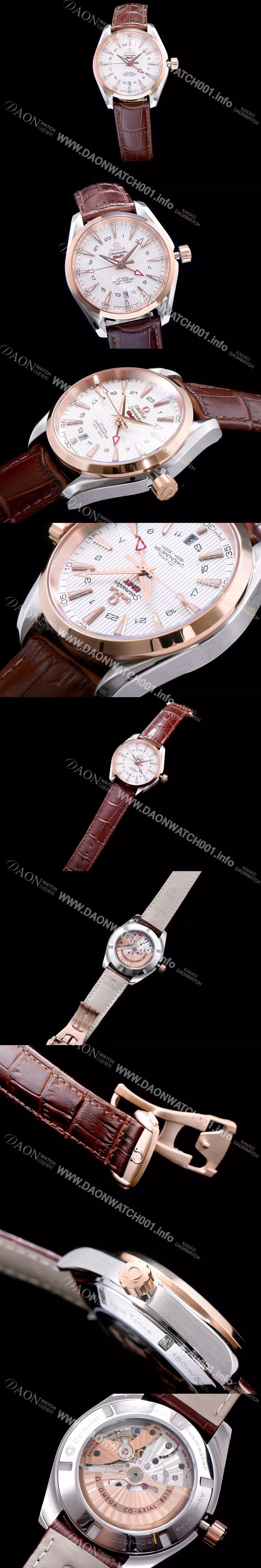 미러급 오메가 남성용 시마스터 지엠티 화이트 다이얼 오토매틱 무브먼트 OMG0321 Ⅳ