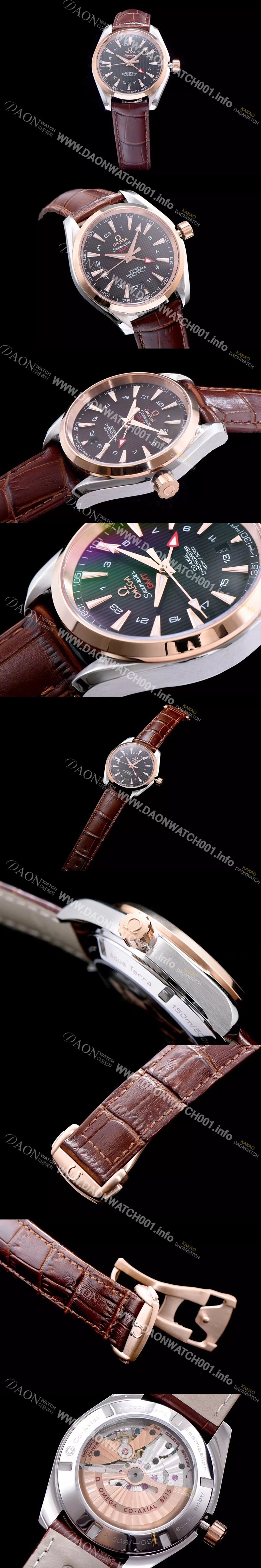 미러급 오메가 남성용 시마스터 지엠티 블랙 다이얼 오토매틱 무브먼트 OMG0320 Ⅳ