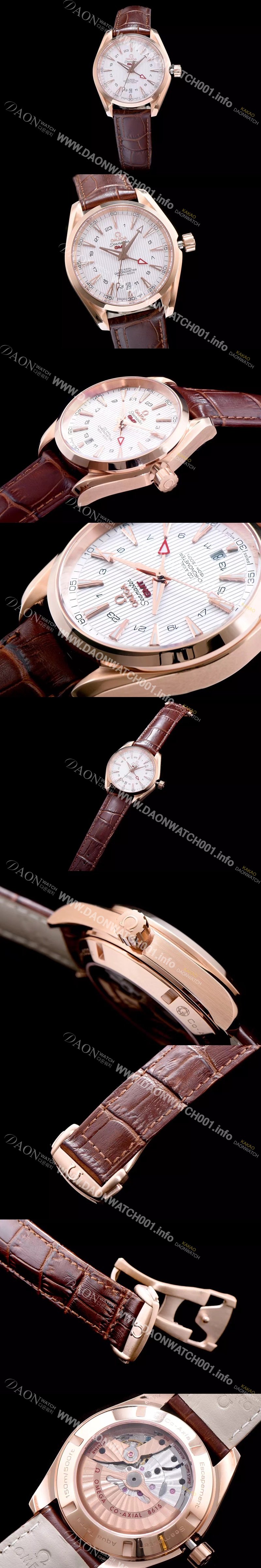 미러급 오메가 남성용 시마스터 지엠티 화이트 다이얼 오토매틱 무브먼트 OMG0323 Ⅳ