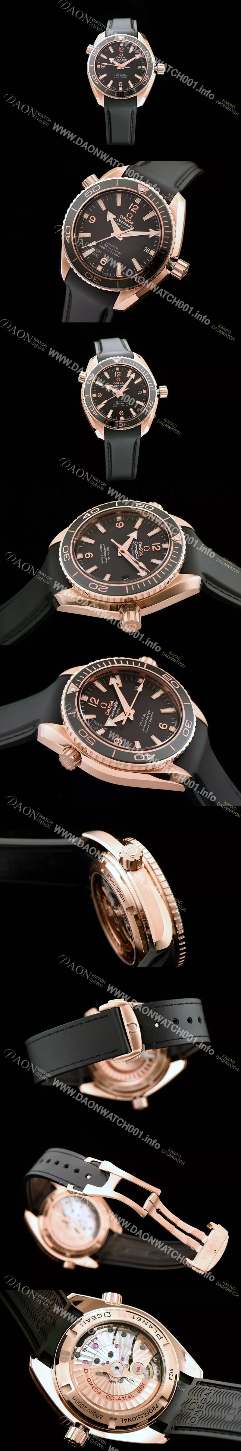 미러급 오메가 남성용 시마스터 플래닛오션 600m 코액시얼 블랙다이얼 OMG0004 Ⅳ