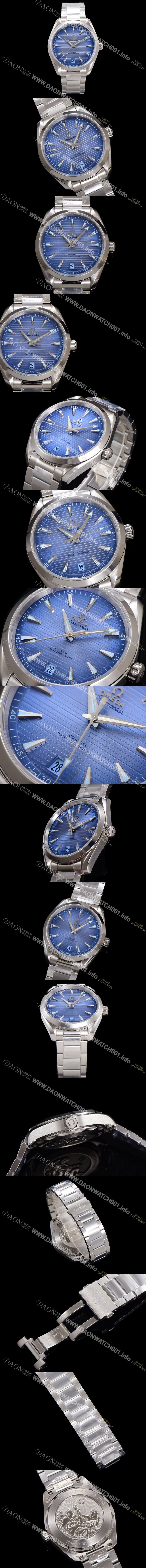 미러급 오메가 남성용 씨마스터 신제품 220.10.41.21.03.005 아쿠아테라 코-액시얼 41mm 오토매틱 Cal.8900 타입 메탈줄 썸머 블루 다이얼 omg20248 Ⅳ