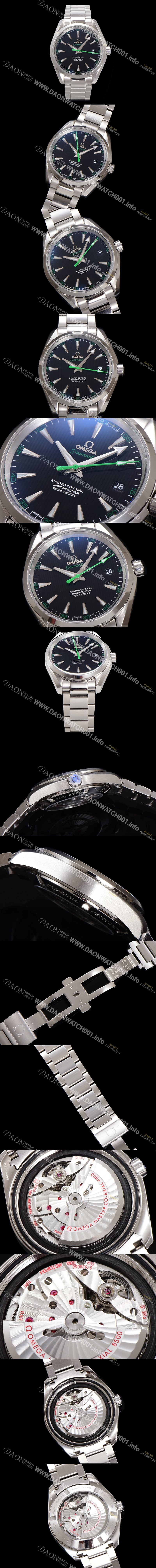 미러급 오메가 남성용 씨마스터 231.10.42.21.01.004 아쿠아테라 150M 코-액시얼 골프 에디션 41.5mm 블랙 다이얼 오토매틱 무브먼트 omg20223 Ⅳ
