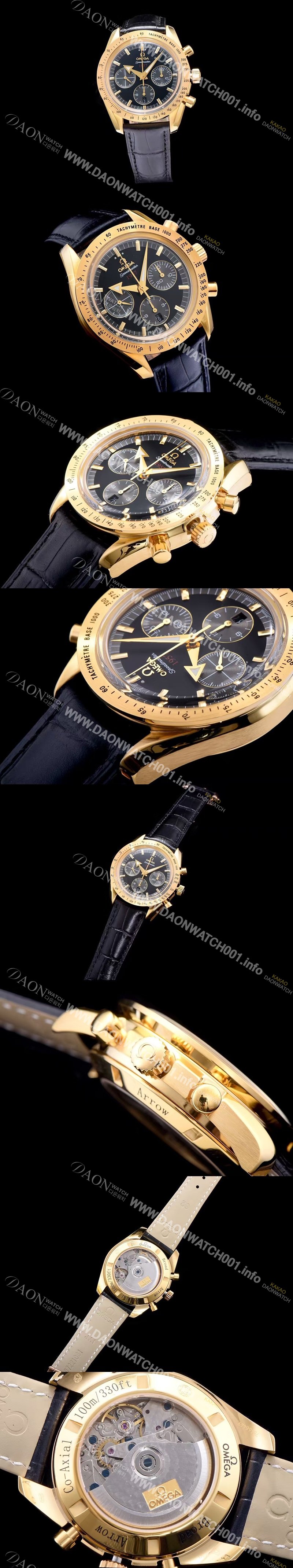 미러급 오메가 남성용 스피드마스터1957 블랙 다이얼 오토매틱 무브먼트 OMG0324 Ⅳ