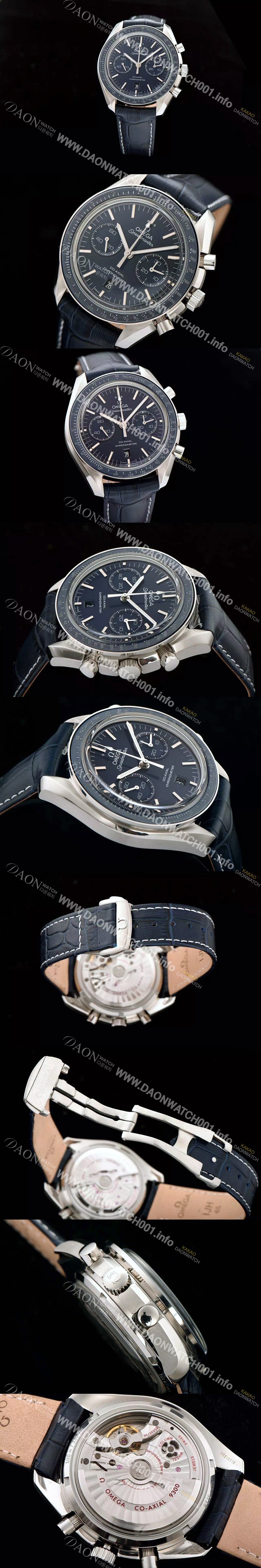 미러급 오메가 남성용 스피드마스터 크로노그래프 네이비 다이얼 블루다이얼 OMG0155 Ⅳ