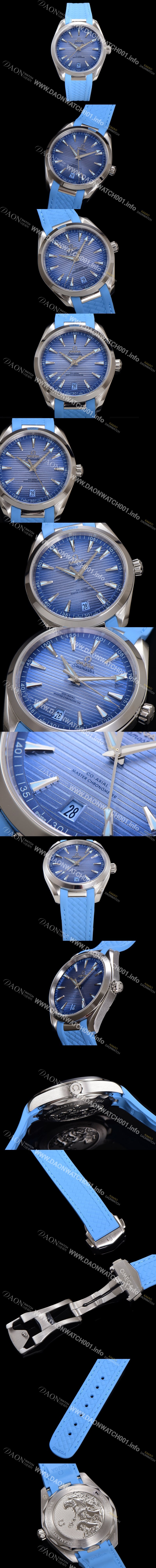 미러급 오메가 남성용 씨마스터 신제품 220.12.41.21.03.008 아쿠아테라 코-액시얼 41mm 오토매틱 Cal.8900 타입 우레탄줄 썸머 블루 다이얼 omg20249 Ⅳ