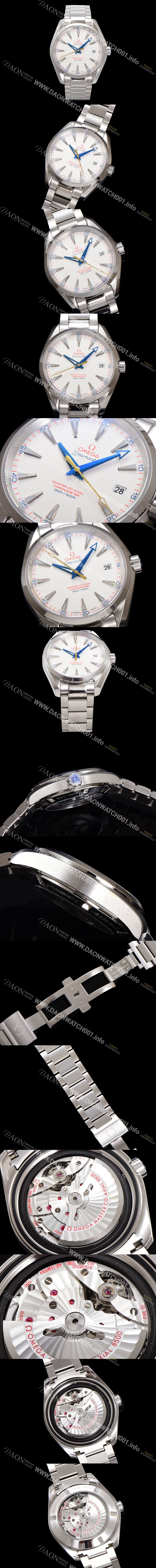 미러급 오메가 남성용 씨마스터 231.10.42.21.02.004 아쿠아테라 150M 코-액시얼 골프 에디션 41.5mm 실버 다이얼 오토매틱 무브먼트 omg20227 Ⅳ