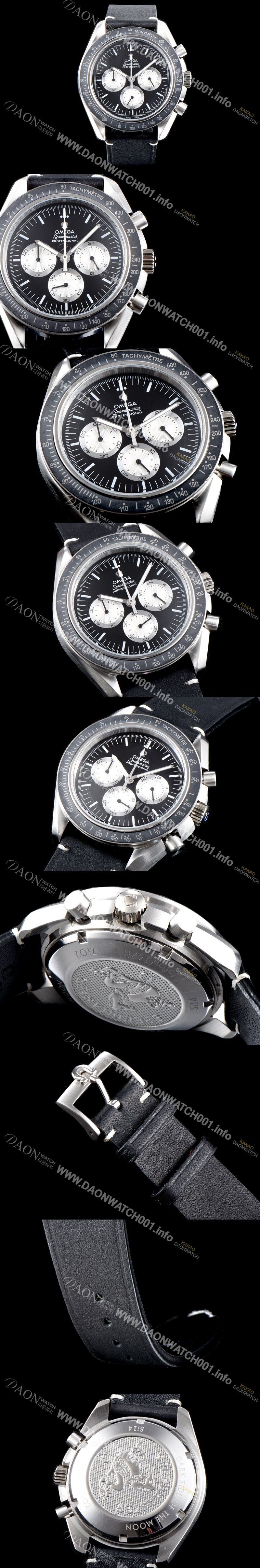 미러급 오메가 남성용 스피드마스터 311.32.42.30.01.001 문워치 기념 리미티드 에디션 스피디 튜즈데이 크로노그래프 블랙 다이얼 스위스 쿼츠 무브먼트 OMG0541 Ⅳ