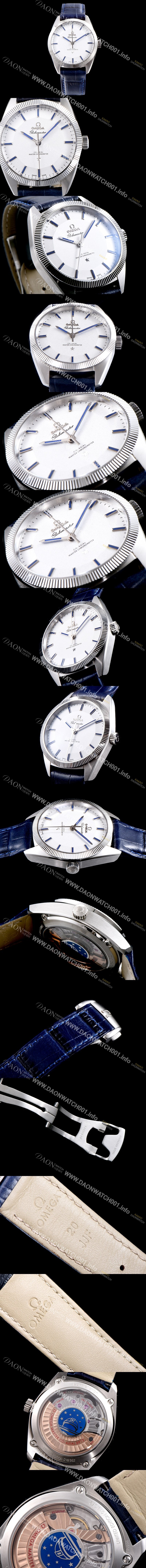 미러급 오메가 남성용 컨스틸레이션 130.93.39.21.99.001 글로브마스터 오메가 코-액시얼 마스터 크로노미터 화이트 다이얼 오토매틱 무브먼트 OMG00013 Ⅳ