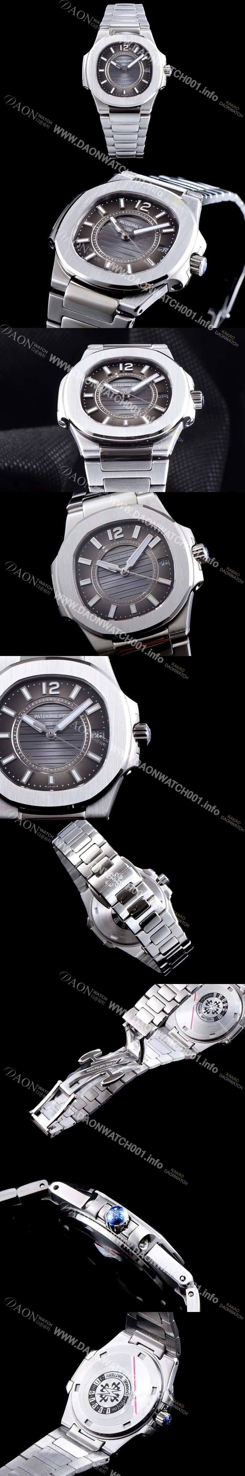 미러급 파텍필립 여성용 노틸러스 7011/1G-010 하이엔드 브라운 텍스쳐 다이얼 브레이슬릿 스위스 정품 쿼츠 무브먼트 PAT0110 Ⅳ