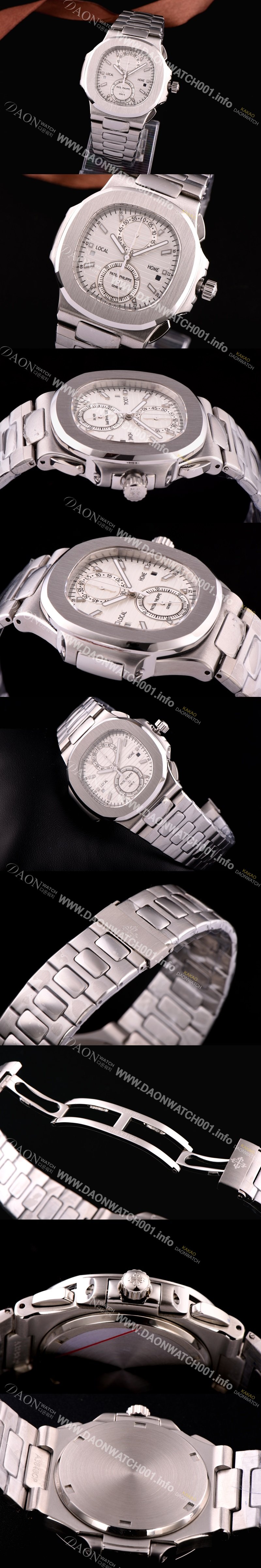 미러급 파텍필립 노틸러스 스위스 쿼츠 화이트 다이얼 PAT0421 Ⅳ