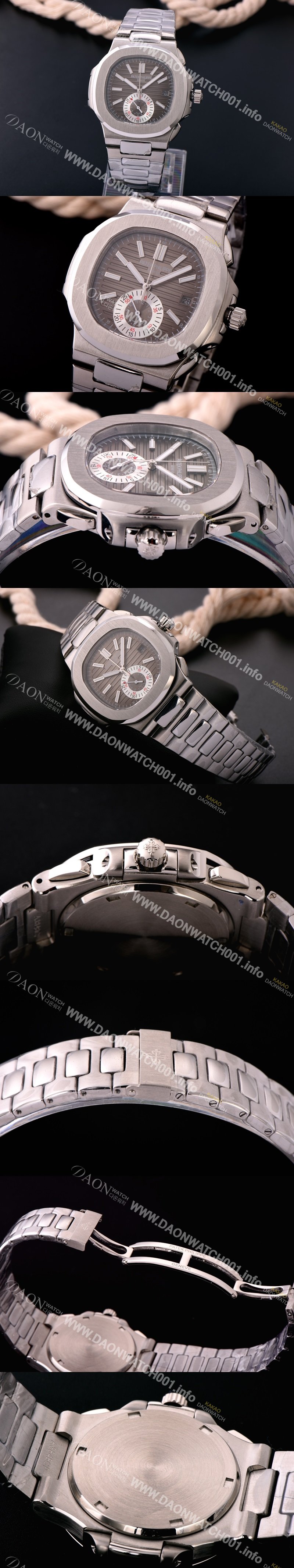 미러급 파텍필립 노틸러스 스위스 쿼츠 브라운 다이얼 PAT0421 Ⅳ