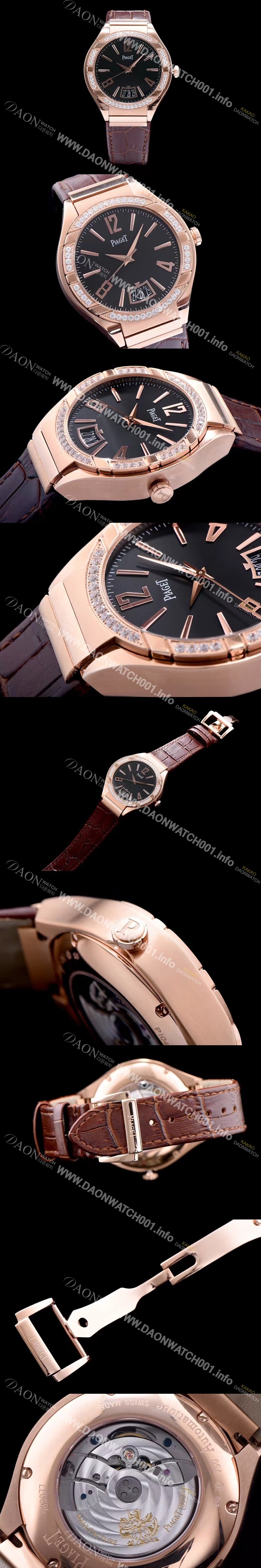 미러급 피아제 남성용 폴로 블랙 다이얼 오토매틱 무브먼트 PIA4230 Ⅳ